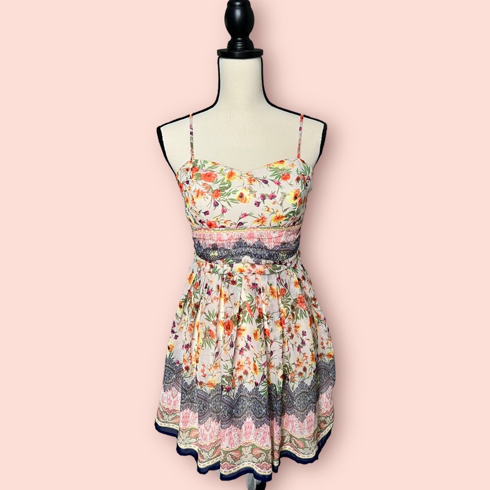 Emerald Sundae Juniors Floral Sundress